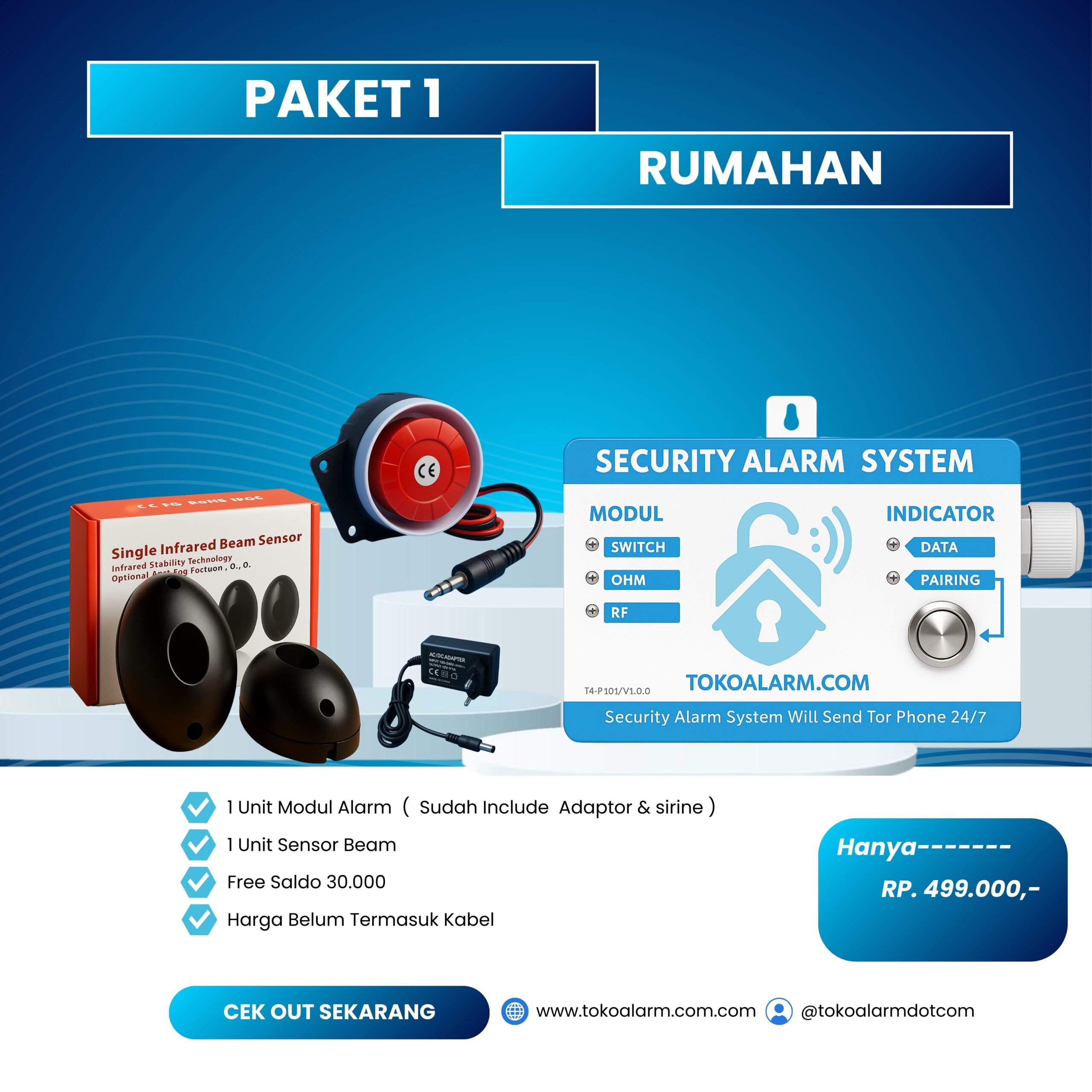 PAKET HEMAT 1 ( ALARM RUMAHAN )
