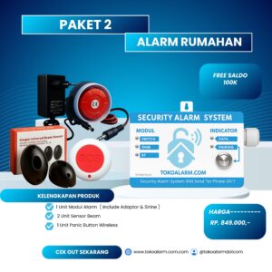 PAKET STANDAR 2 ( ALARM RUMAHAN )