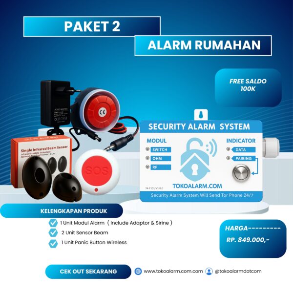 PAKET STANDAR 2 ( ALARM RUMAHAN )