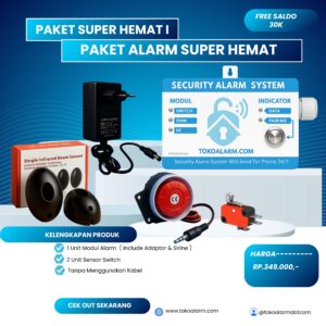 PAKET 9 ALARAM PENGAMAN KHUSUS SENSOR SWITCH