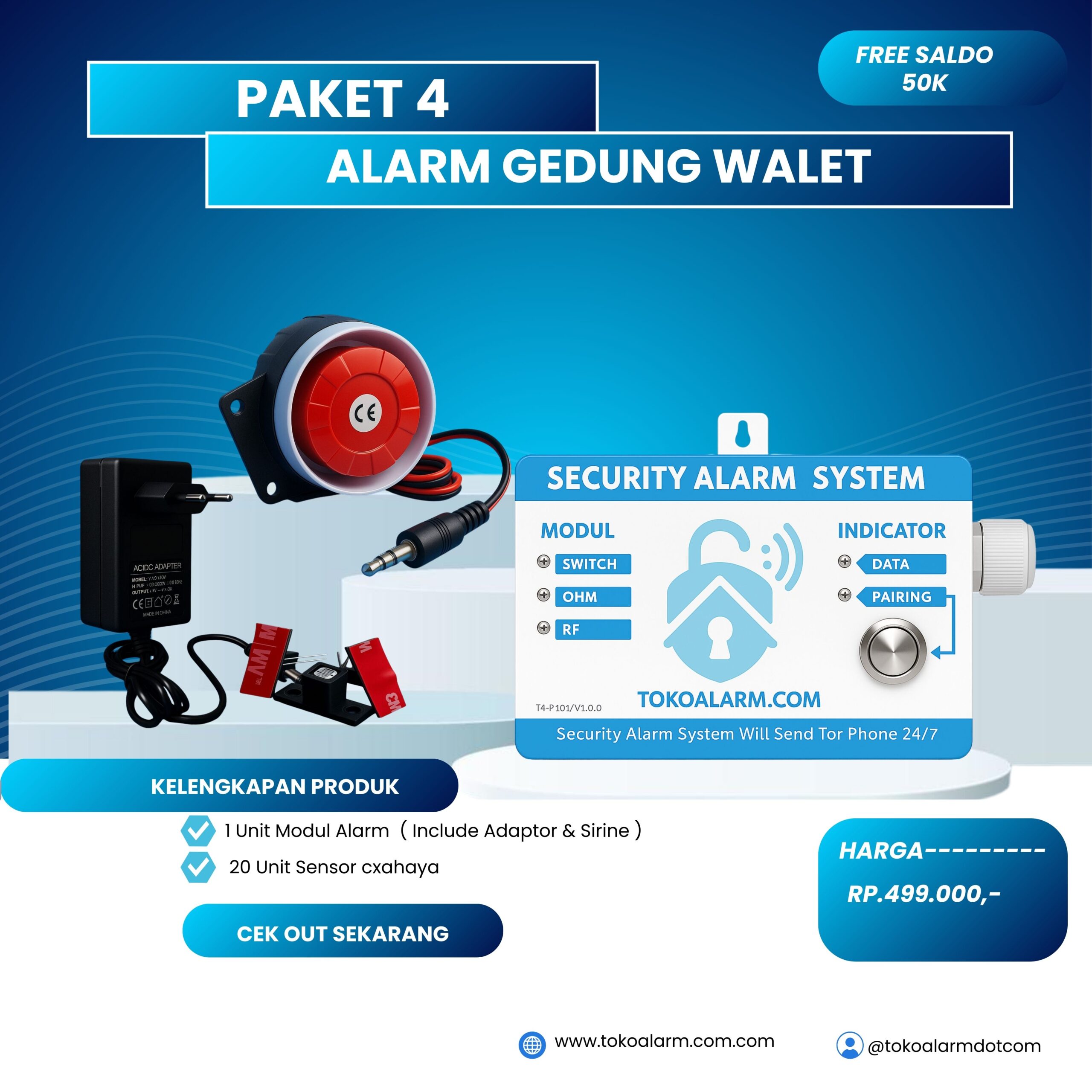 PAKET HEMAT 4 ( ALARM GEDUNG WALET )