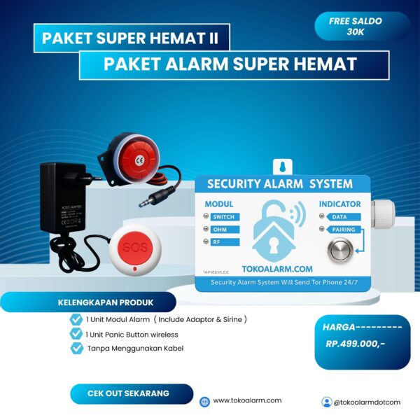 ALARM PAKET HEMAT 10 ( PANIC BUTTON )