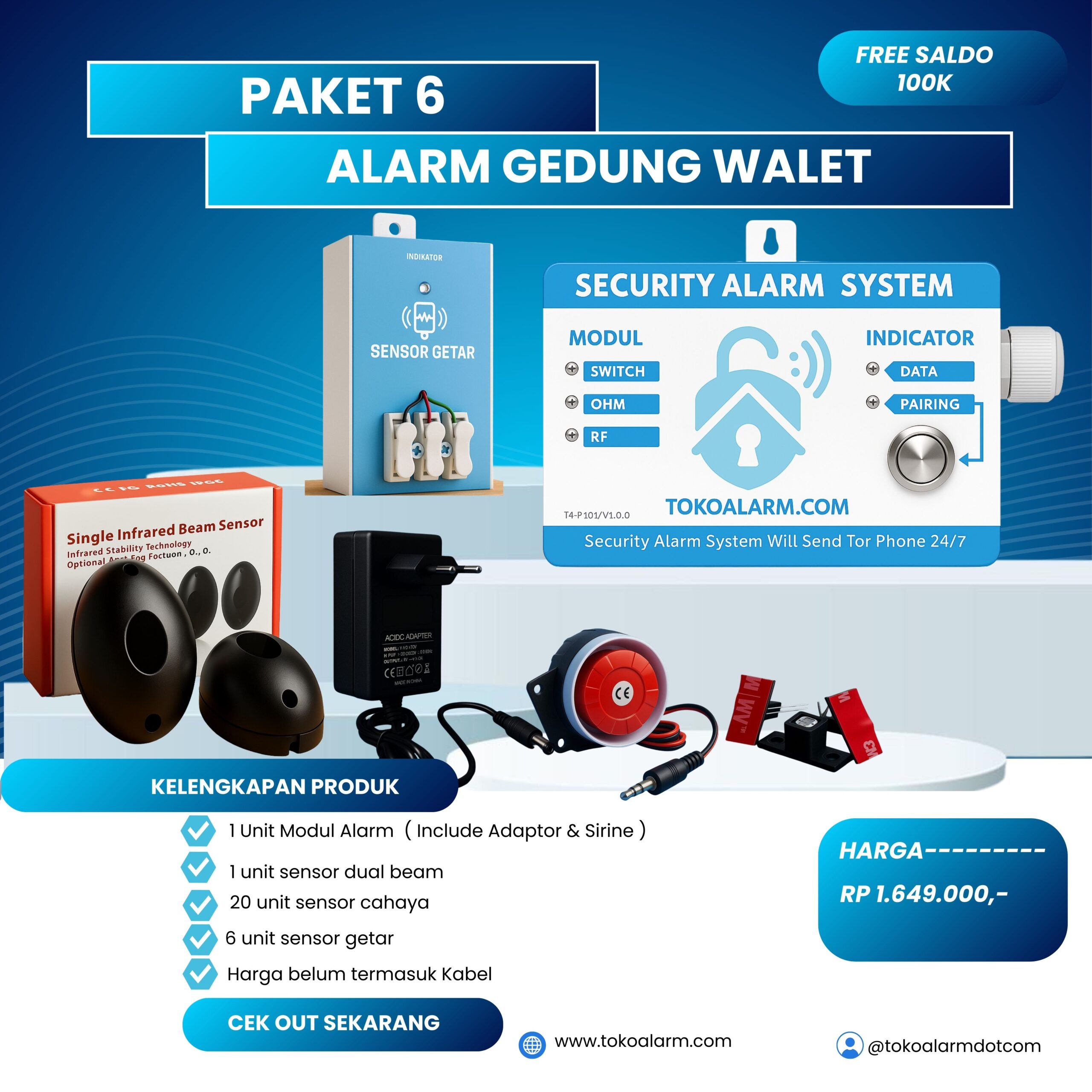 PAKET BEST SELLER ( ALARM GEDUNG WALET )